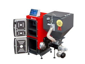 Kocioł na ekogroszek, na pellet, z podajnikiem, 5 klasa, Ekopel 10kW, technix sv200, sterownik dotykowy