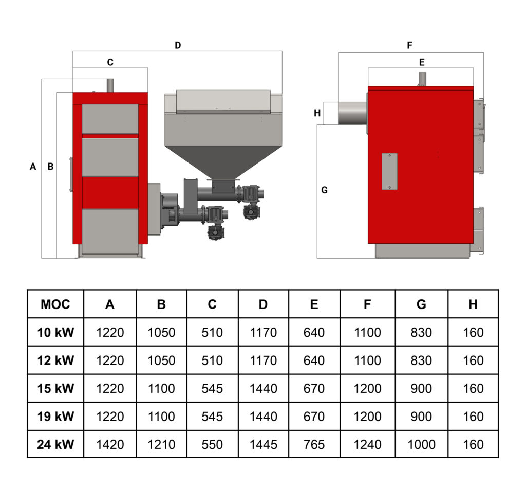 UNIWERSAL POWER WYMIARY